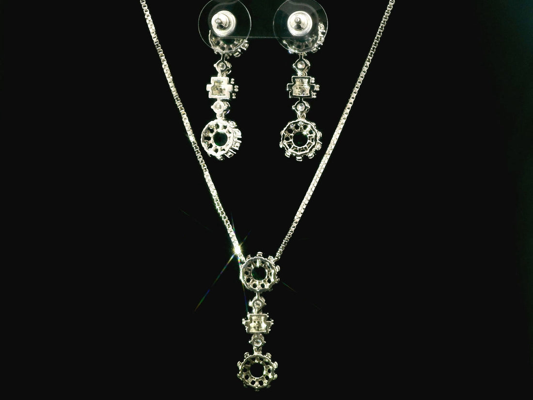 Zircon Chain Pendant Set  12245