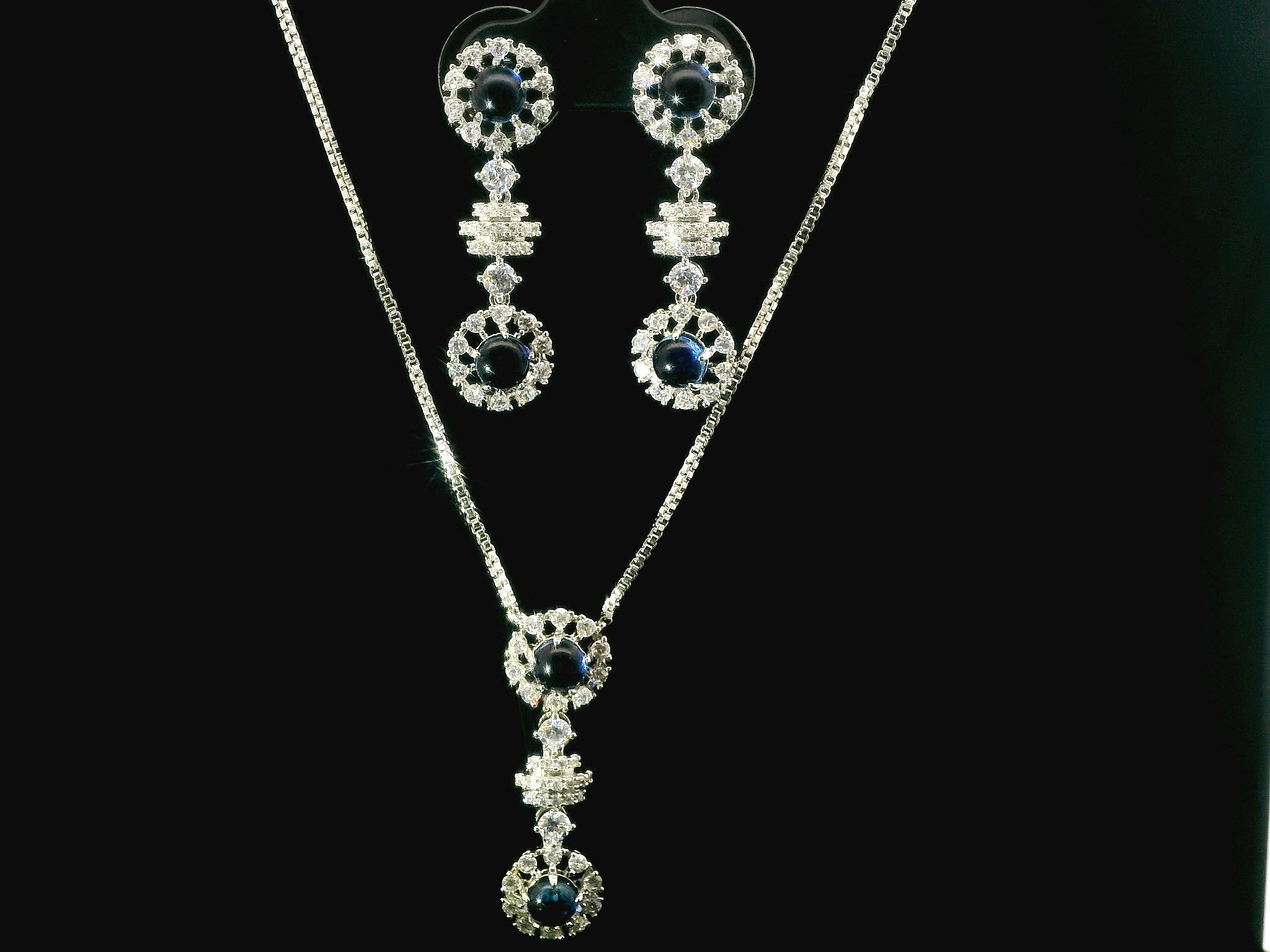 Zircon Chain Pendant Set  12245