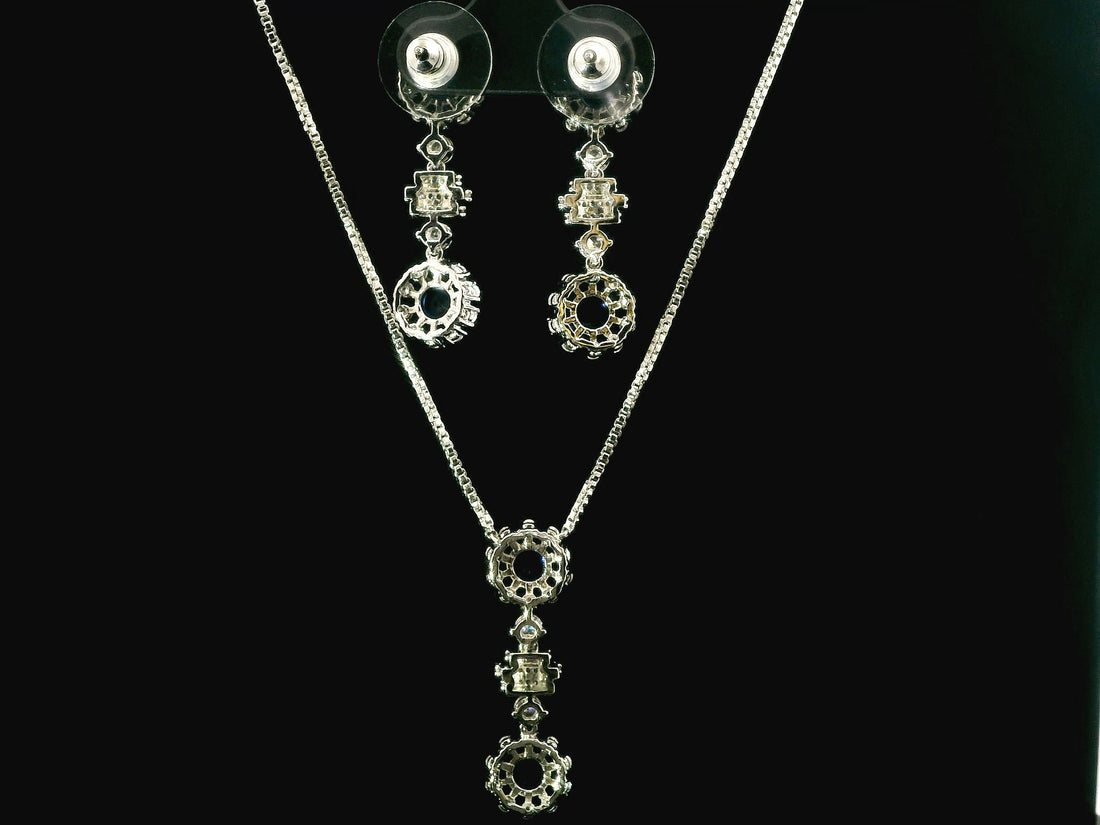 Zircon Chain Pendant Set  12245