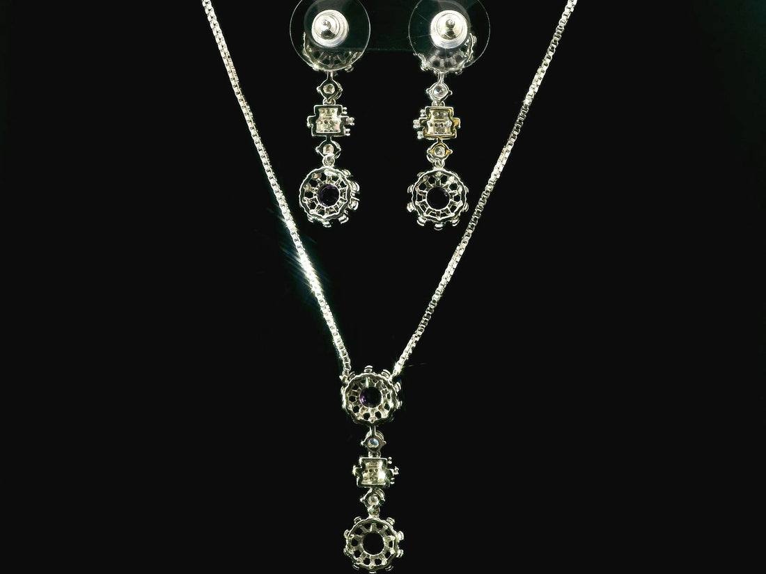 Zircon Chain Pendant Set  12245