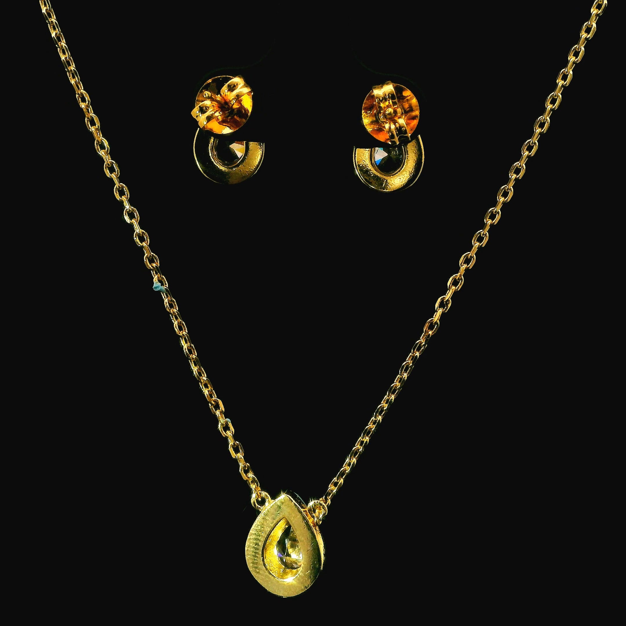 Zircon Chain Pendant Set  12730