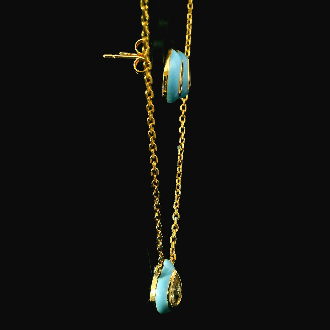 Zircon Chain Pendant Set  12730