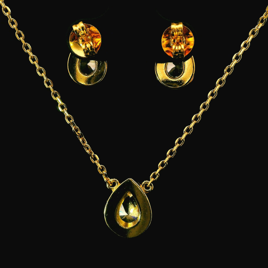 Zircon Chain Pendant Set  12730