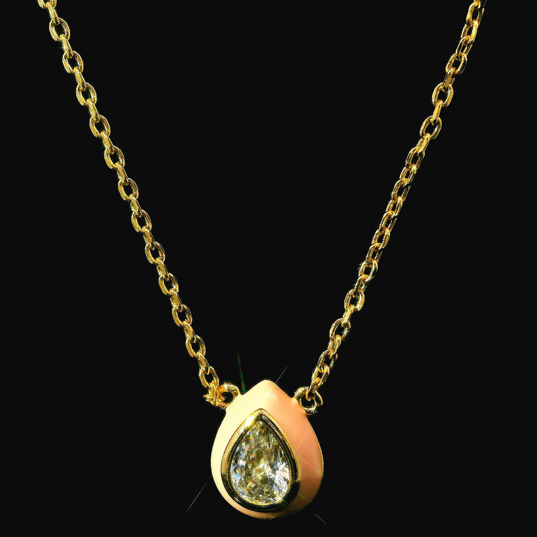 Zircon Chain Pendant Set 12740