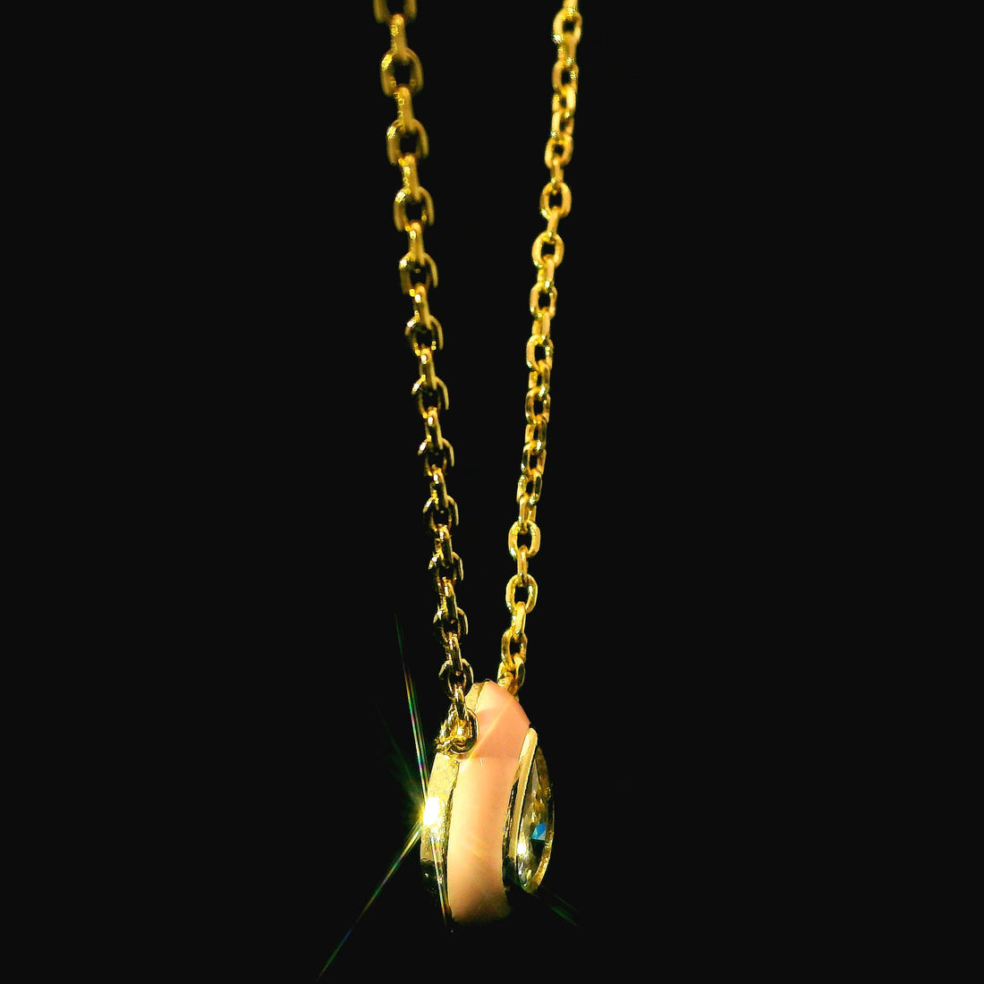 Zircon Chain Pendant Set 12740