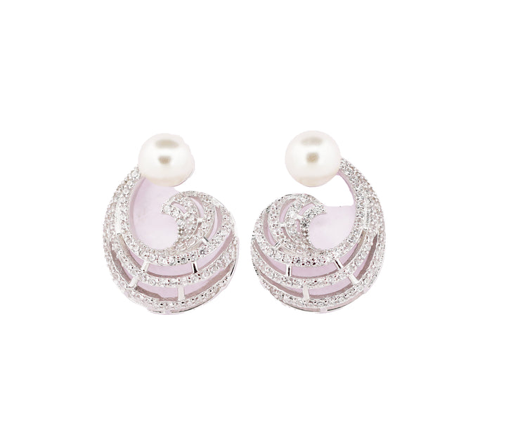 92.5 Sterling Silver Front back Earrings 13148