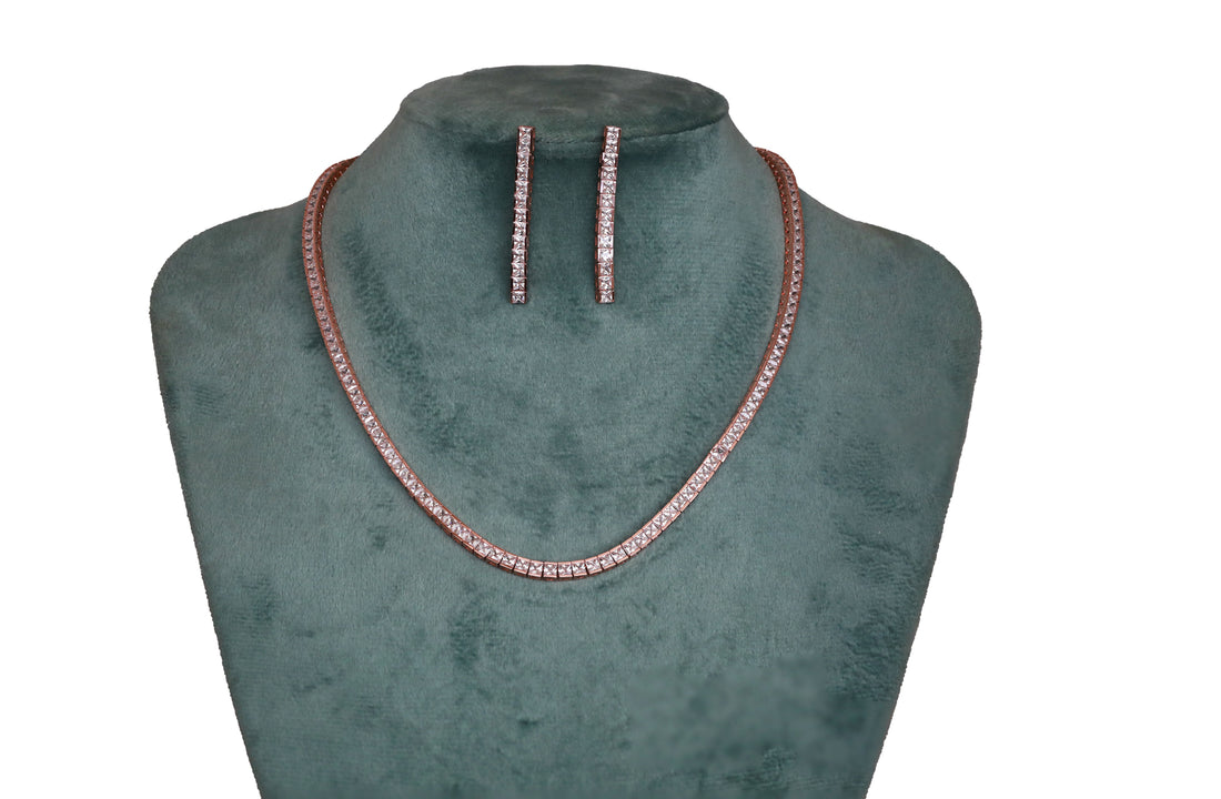 Zircon Minimalist Luxe Necklace Set  13736