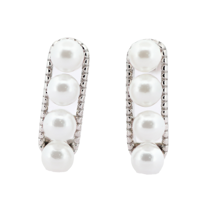 92.5 Sterling Silver Huggie Hoop Earrings 16054