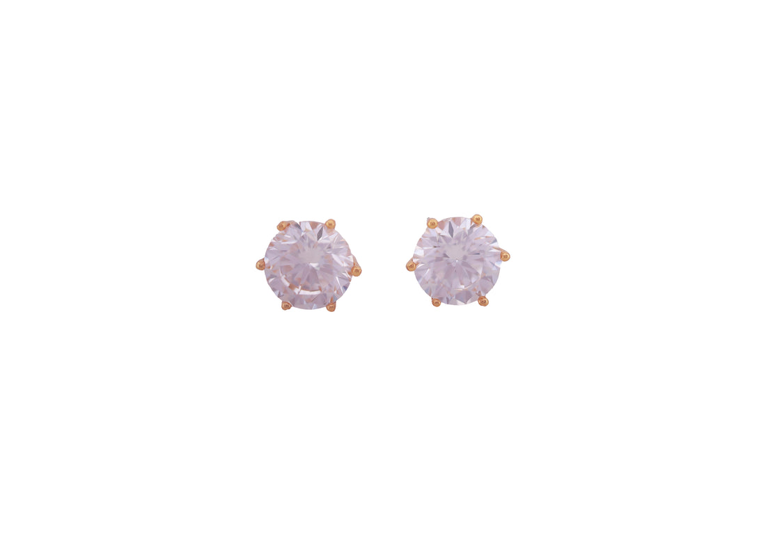 92.5 Sterling Silver Classic Round Stud Earrings 17790