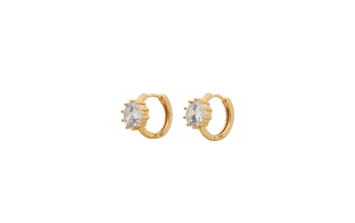 92.5 Sterling Silver Huggie Hoop Earrings 17946