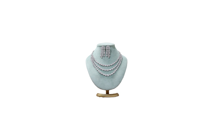 92.5 Sterling Silver Royal Radiance Multi-Cut Necklace 18366