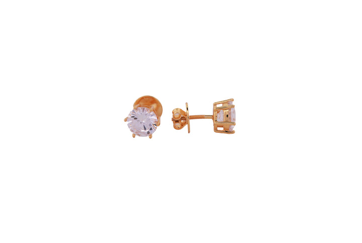 92.5 Sterling Silver  Classic Round Stud  Earrings 19415