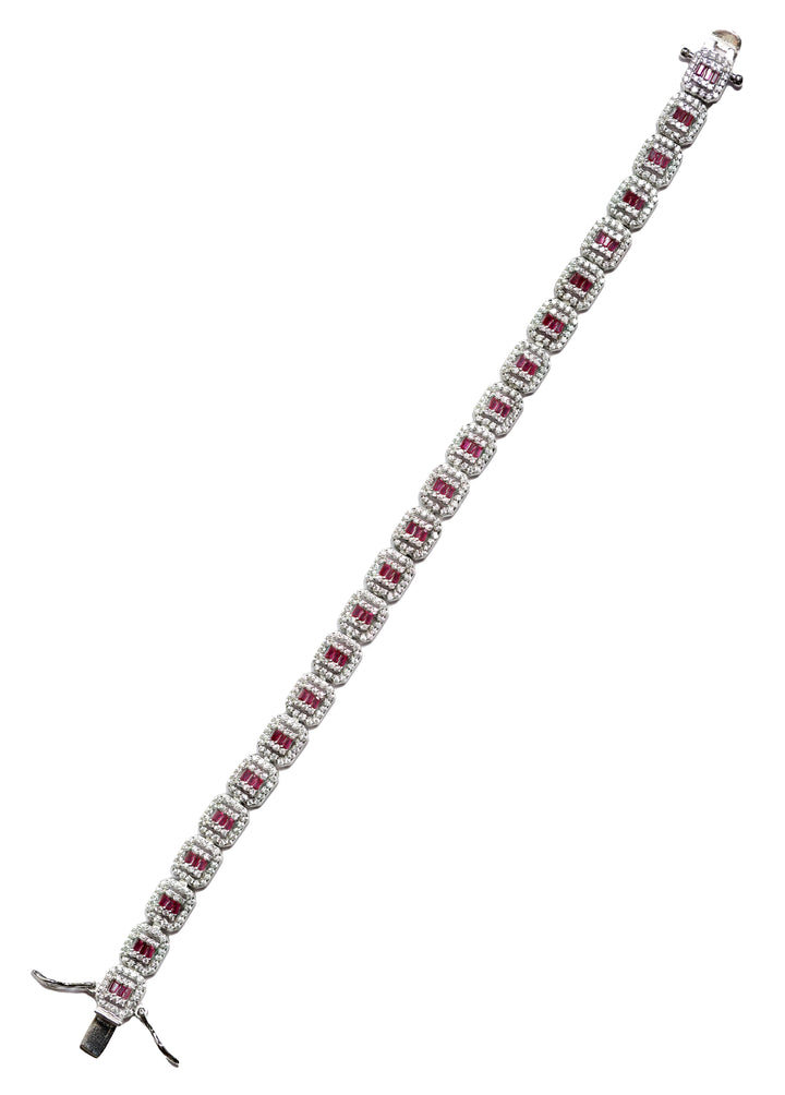 92.5 Silver Vintage-Style Cocktail Bracelet 9363
