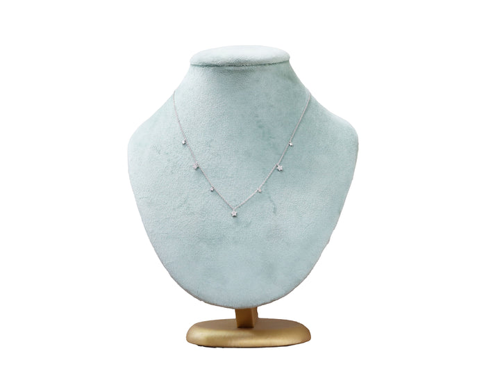 92.5 Sterling Silver Starburst Minimal Necklace 20522