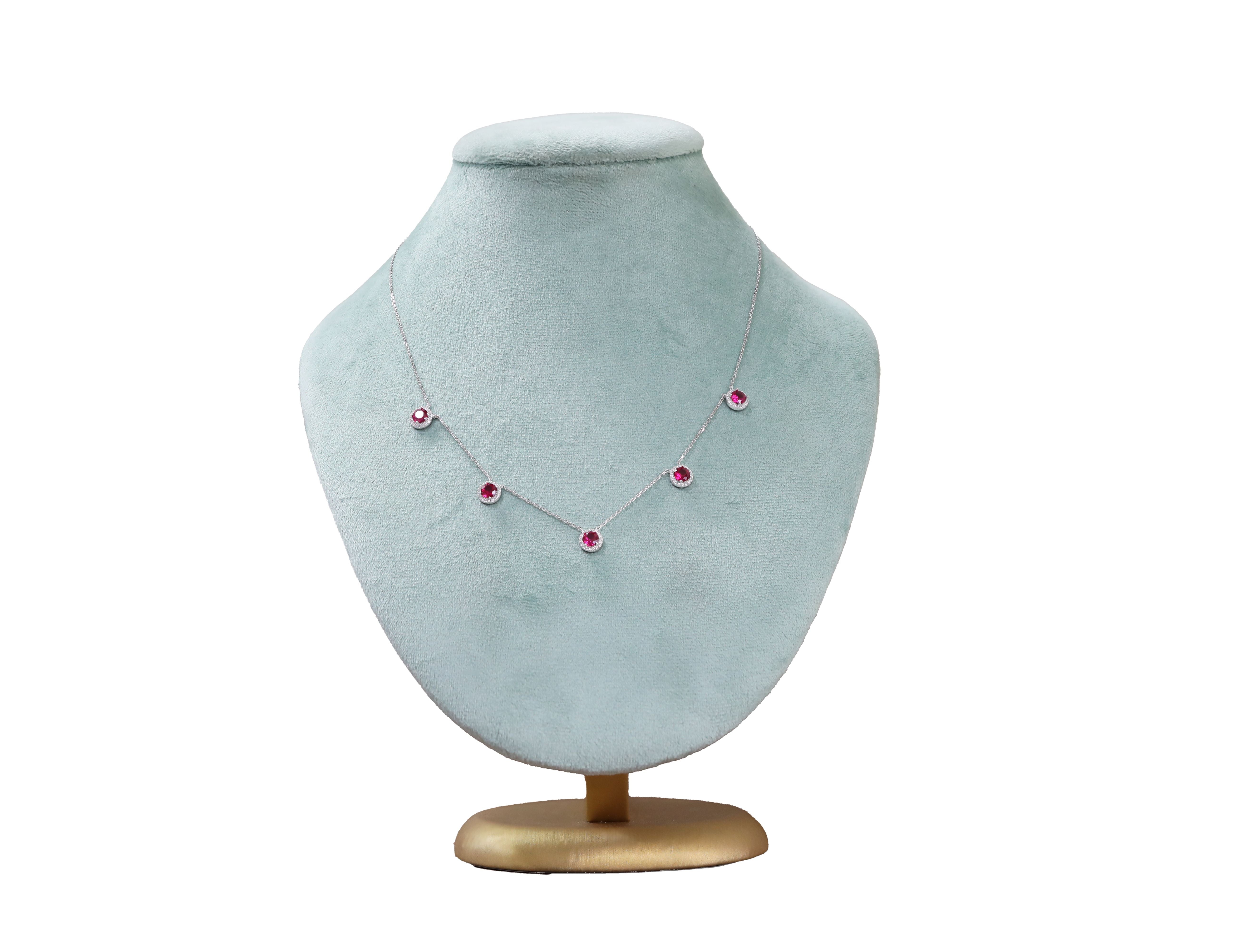 92.5 Sterling Silver Charm Trail Necklace 20531