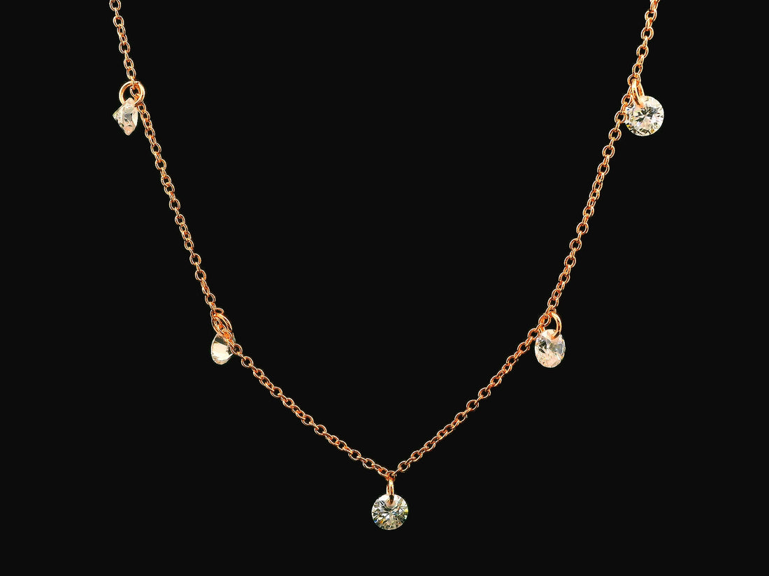Zircon Chain Pendant Set 20893