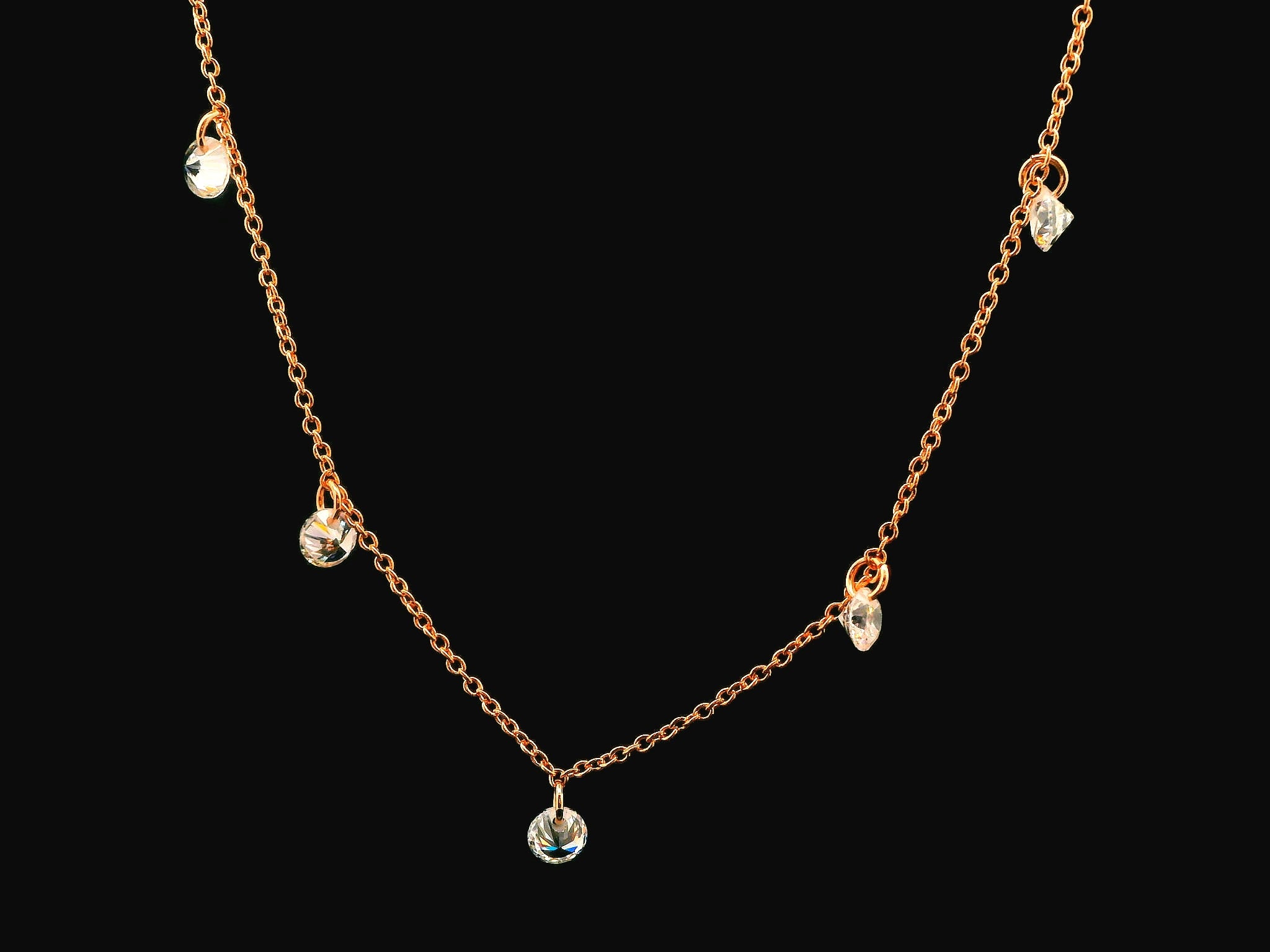 Zircon Chain Pendant Set 20893