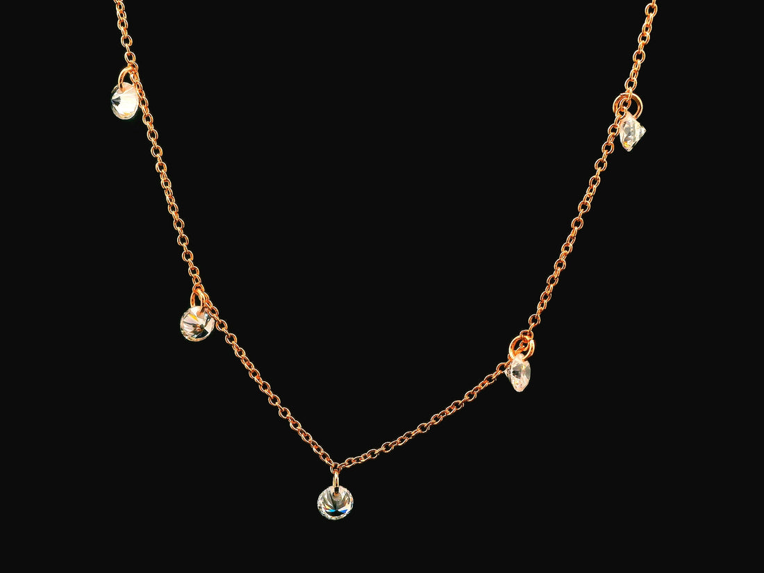 Zircon Chain Pendant Set 20893