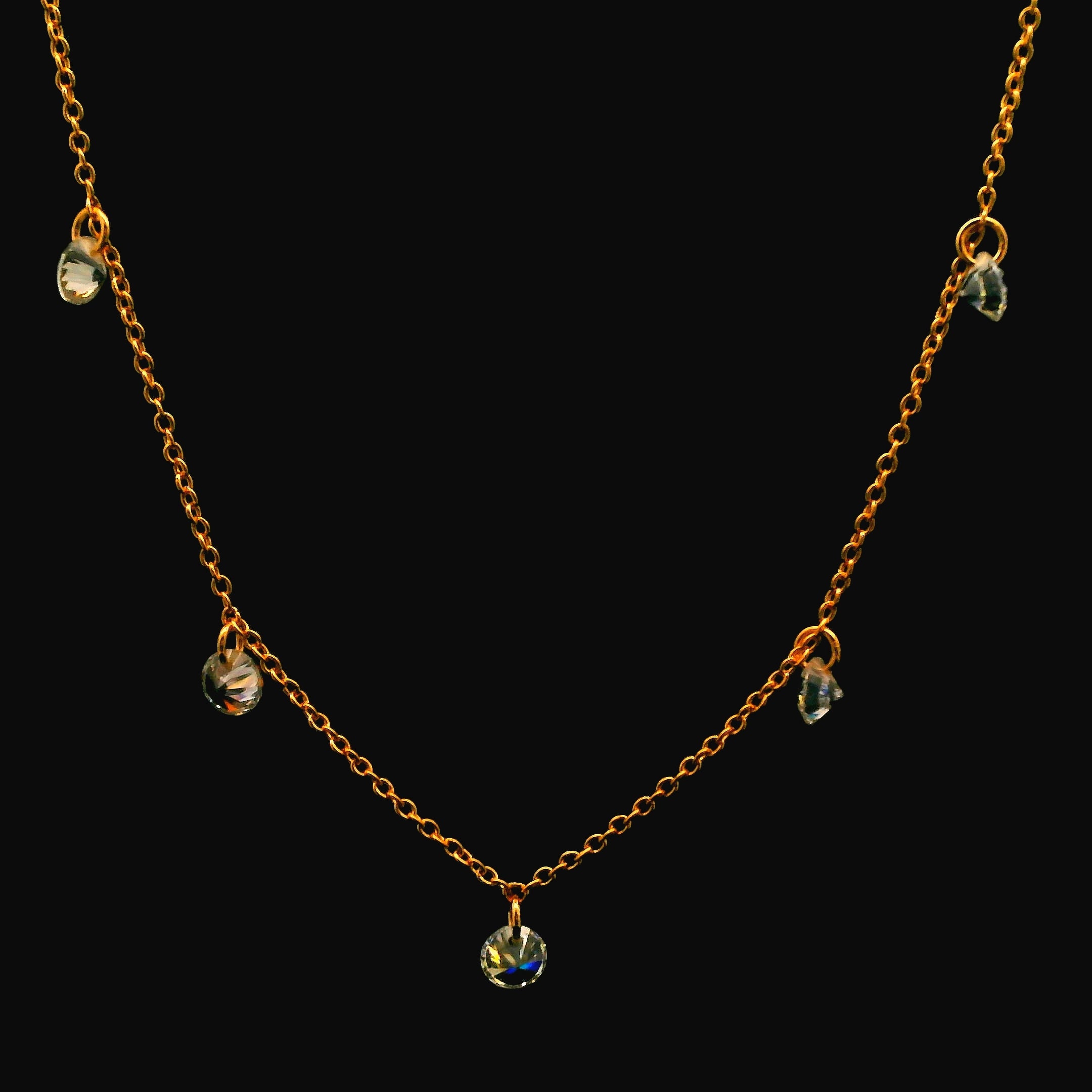 Zircon Chain Pendant Set 20893