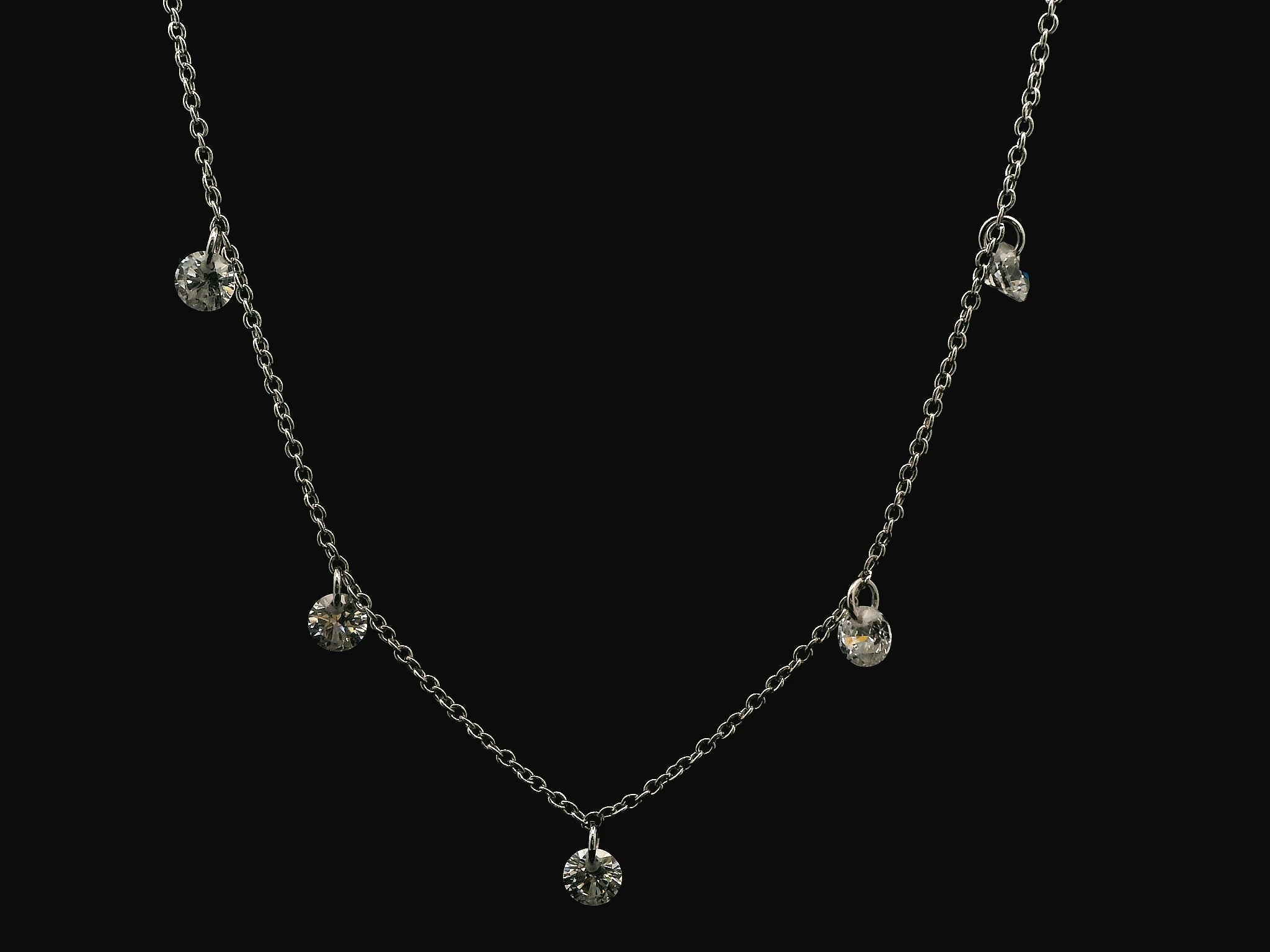 Zircon Chain Pendant Set 20893