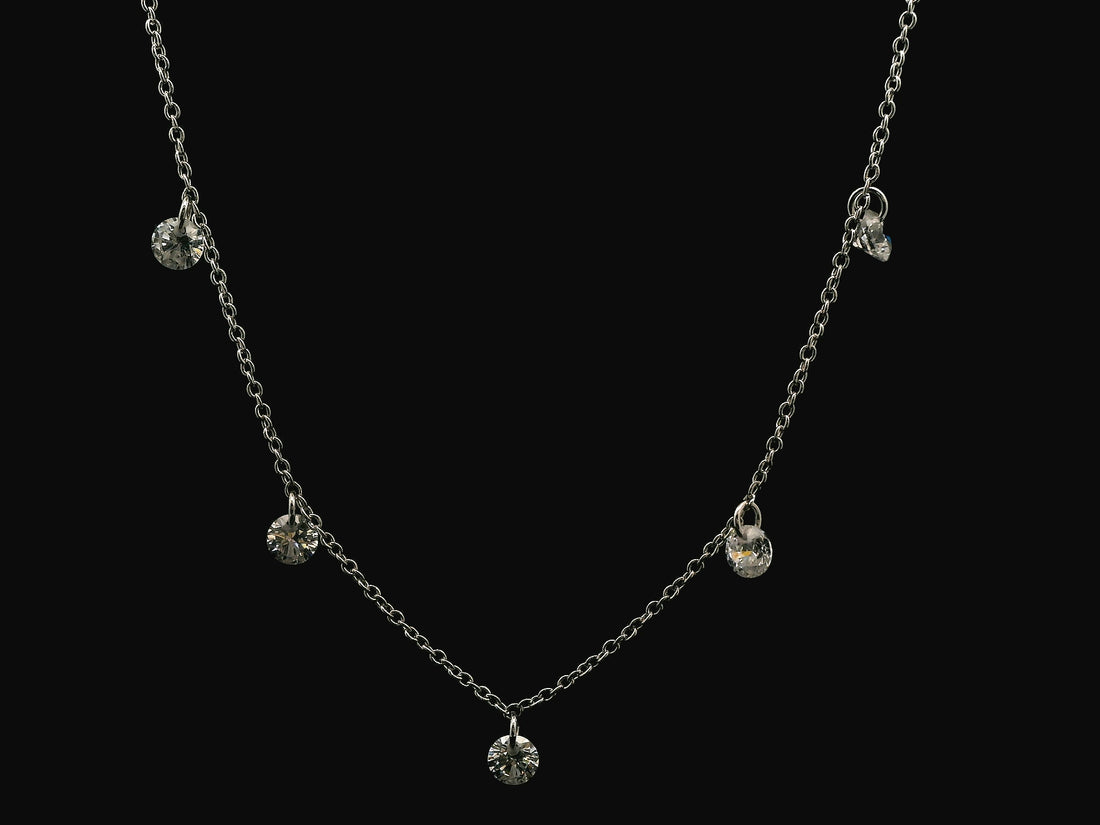 Zircon Chain Pendant Set 20893