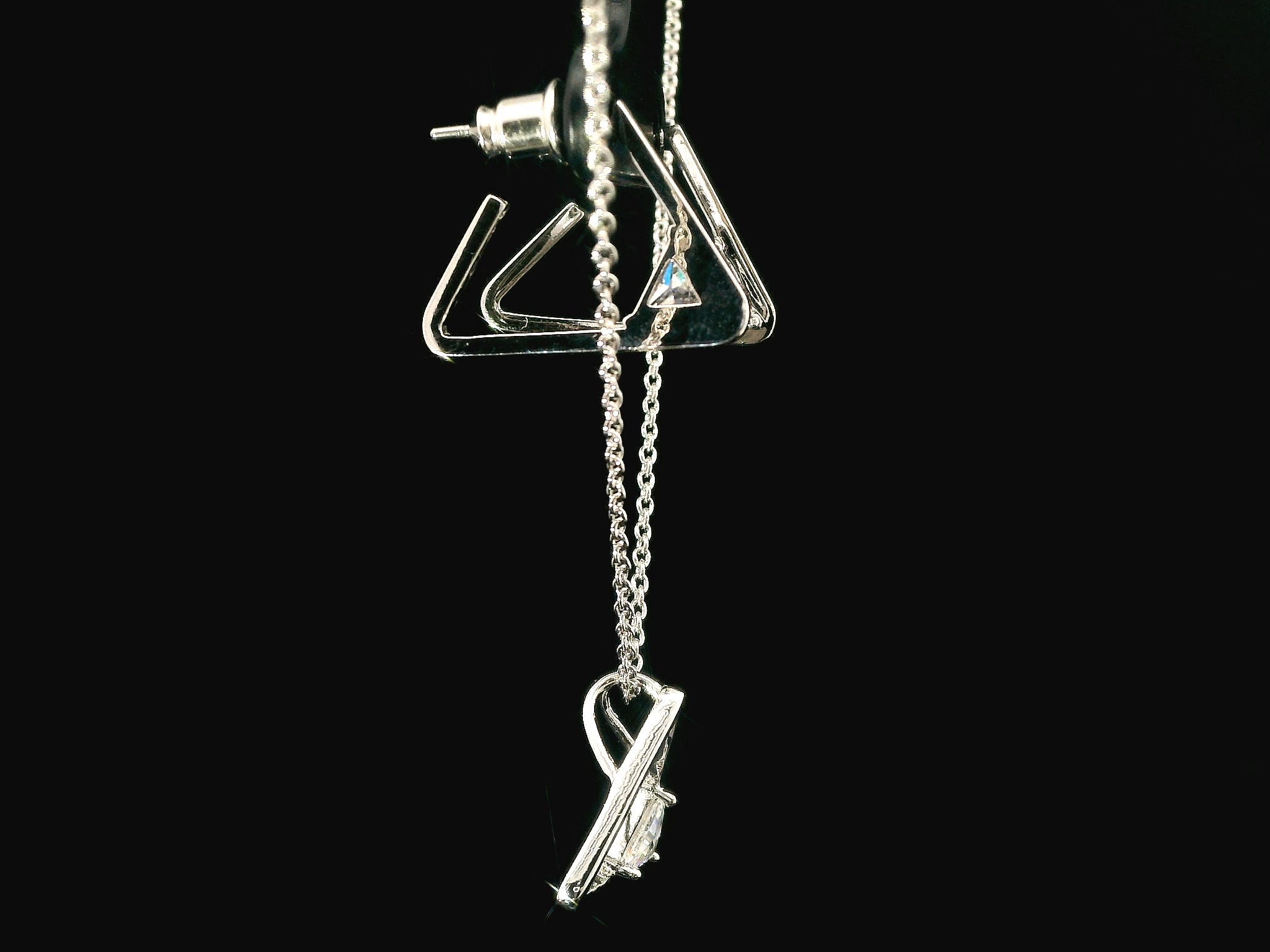 Zircon Chain Pendant Set  20896