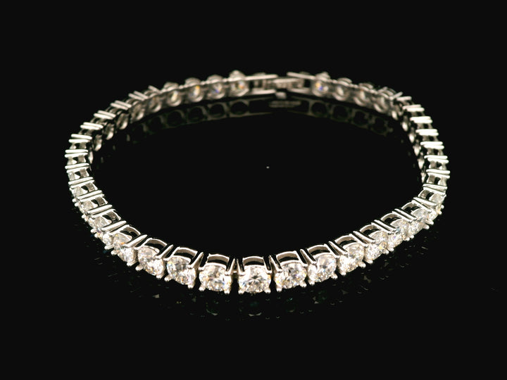 92.5 Sterling Silver Eternal Shine Tennis Bracelet with Moissanite Diamond  23773