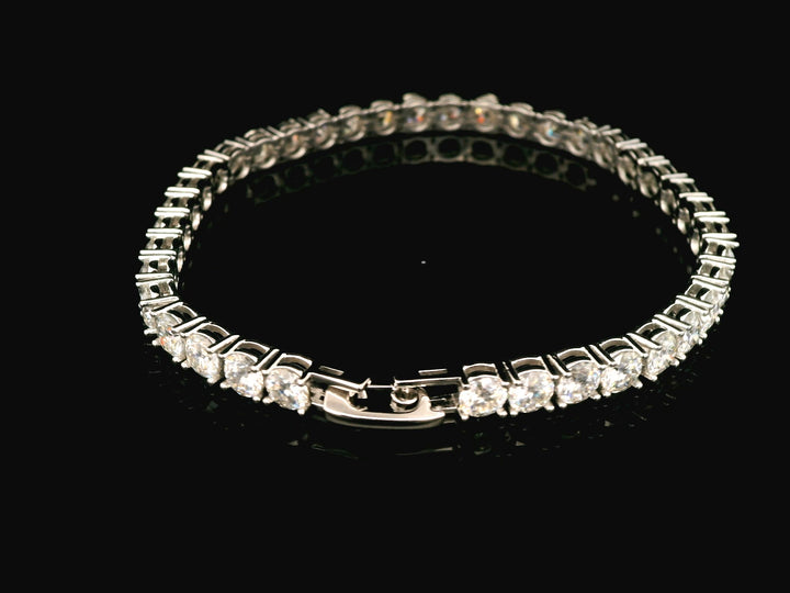 92.5 Sterling Silver Eternal Shine Tennis Bracelet with Moissanite Diamond  23773