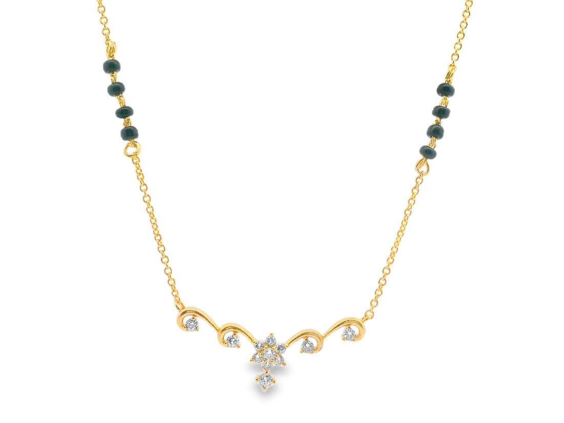 Zircon Mangalsutra  24427