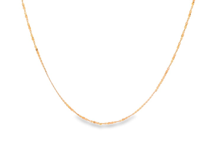 92.5 Sterling Silver Fine Spiral Woven Chain 25467