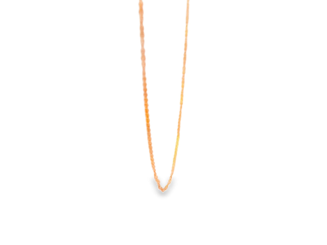 92.5 Sterling Silver Fine Spiral Woven Chain 25467