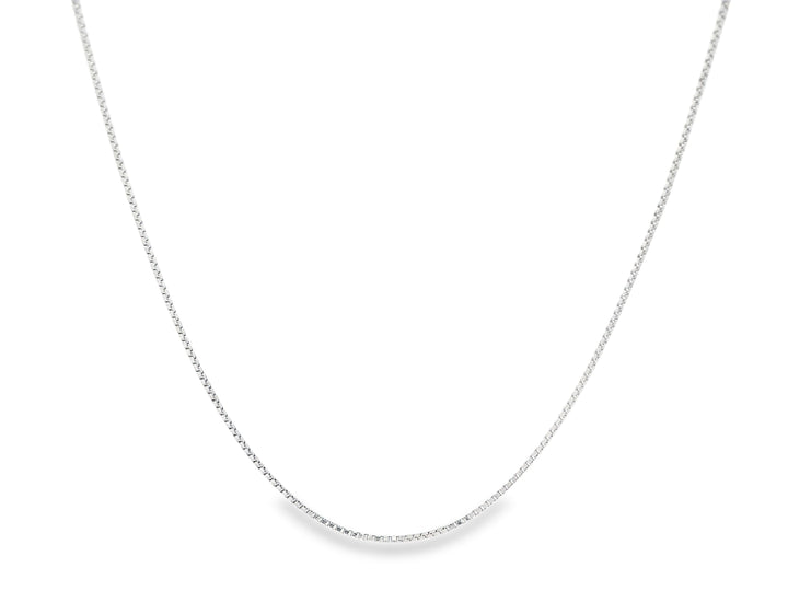 92.5 Sterling Silver Slim Shine Box Chain 25489