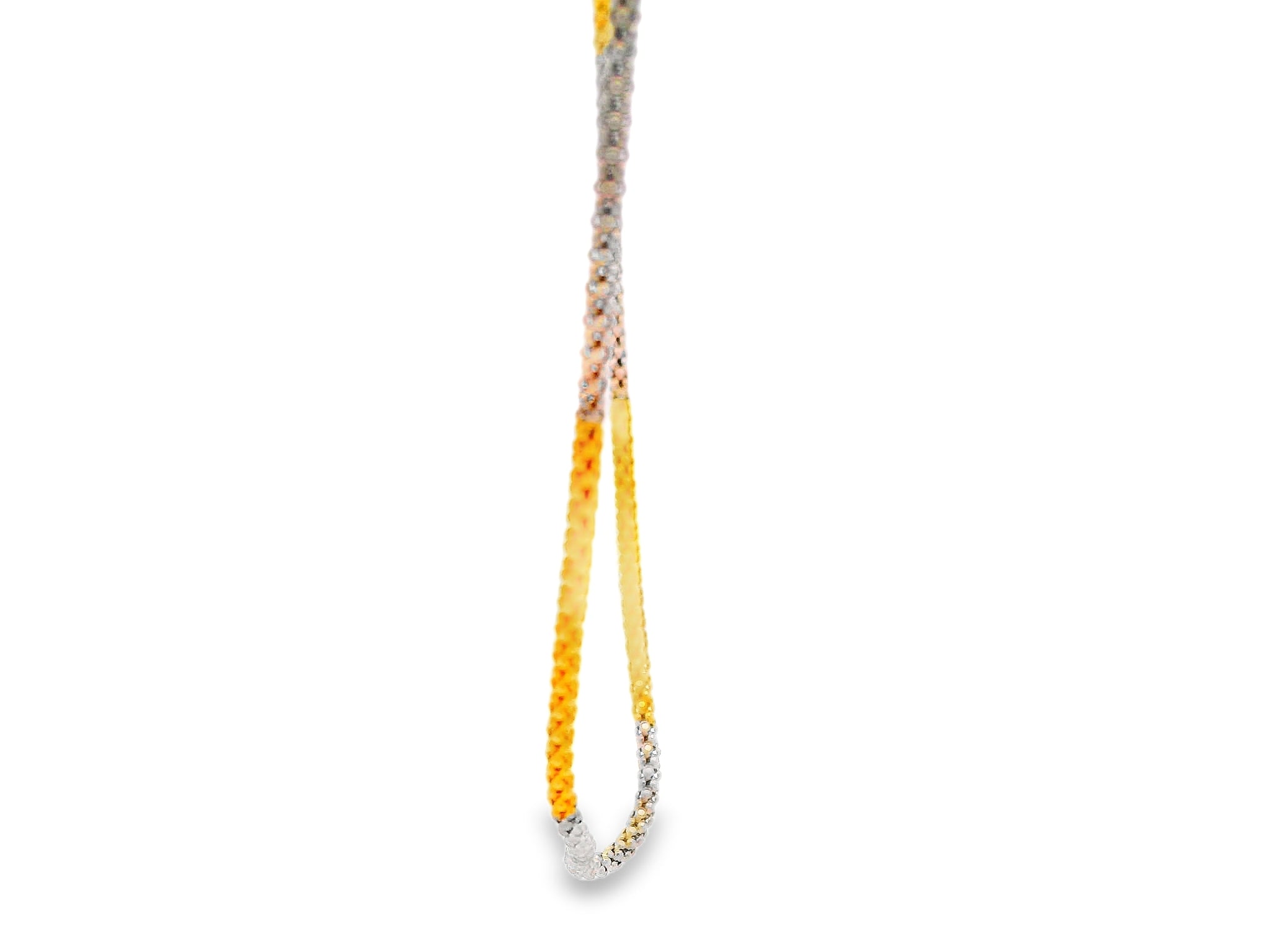 92.5 Sterling Silver Dual-Shade Sparkle Chain 25491