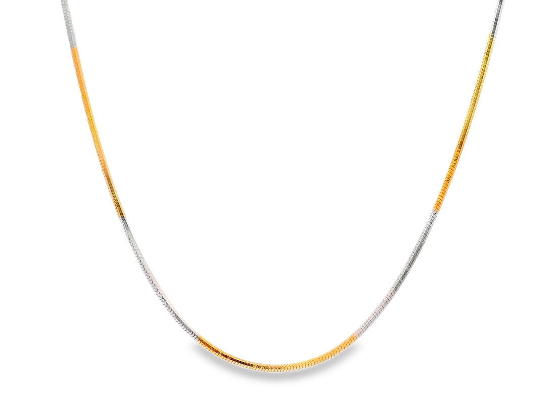 92.5 Sterling Silver Dual Aura Snake Chain 25496