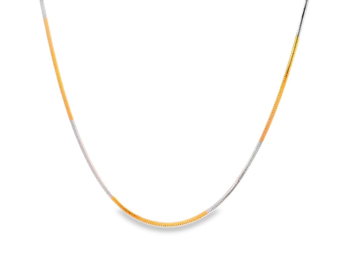 92.5 Sterling Silver Dual Aura Snake Chain 25496