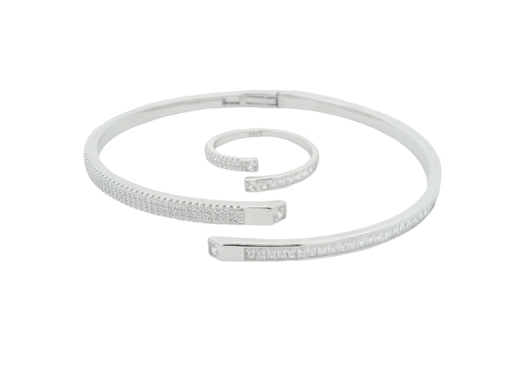 92.5 Sterling Silver Eternity Spiral Kada 25591