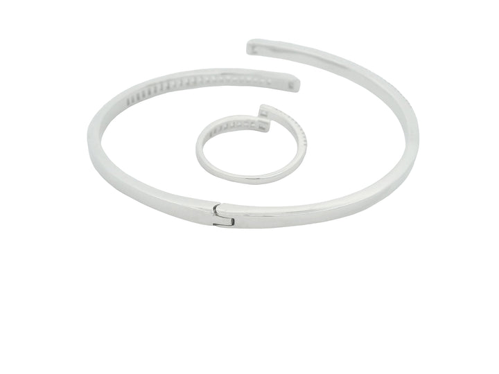 92.5 Sterling Silver Eternity Spiral Kada 25591