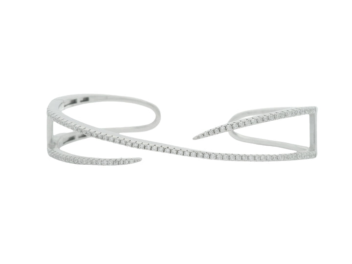 92.5 Sterling Silver Sculpted Spiral Kada 25698