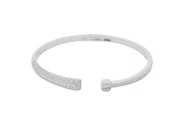 92.5 Sterling Silver Couture Sleek Open Kada 25701