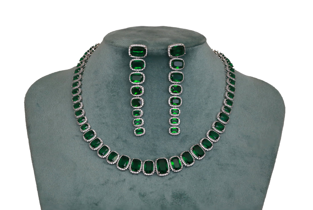 Zircon Royal Radiance Necklace Set 2987