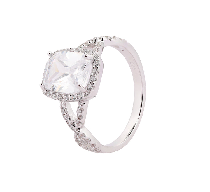 92.5 Sterling Silver Split Band Finger Ring 9594