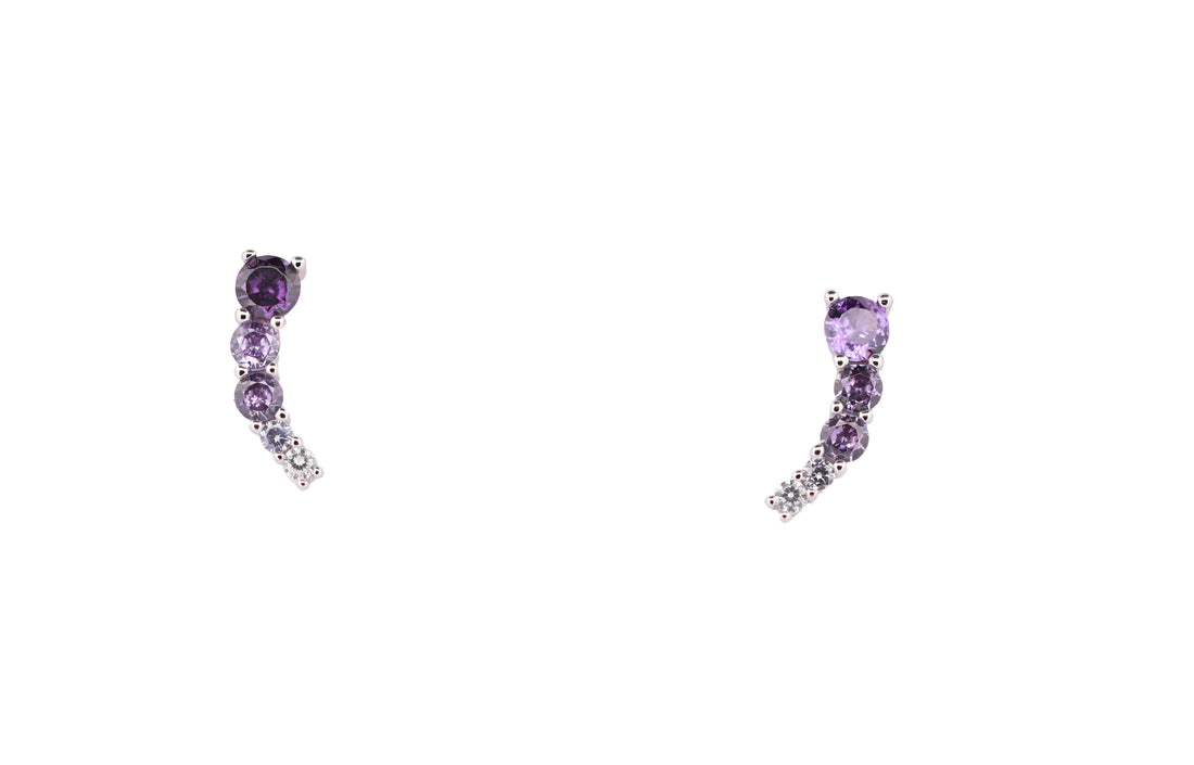 92.5 Sterling Silver Ear Climbers Earrings 11232
