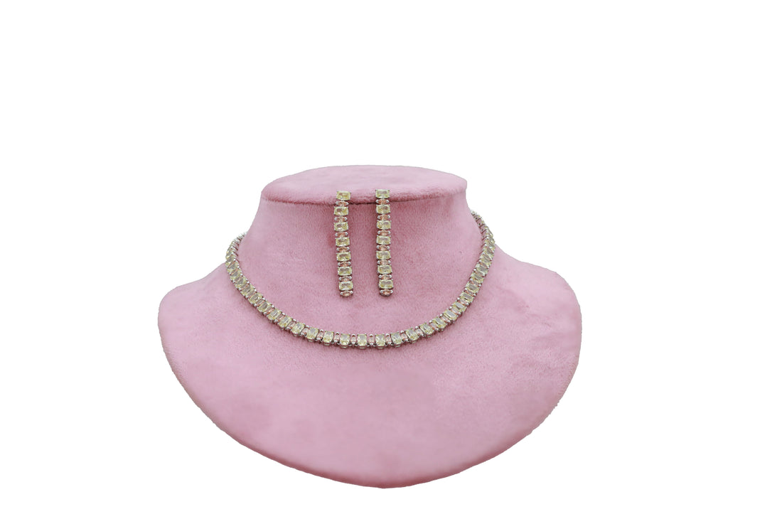 Zircon Classic Brilliance Necklace Set 4437