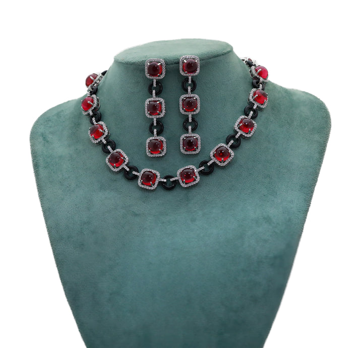 Zircon Modern Fusion Necklace Set 4781
