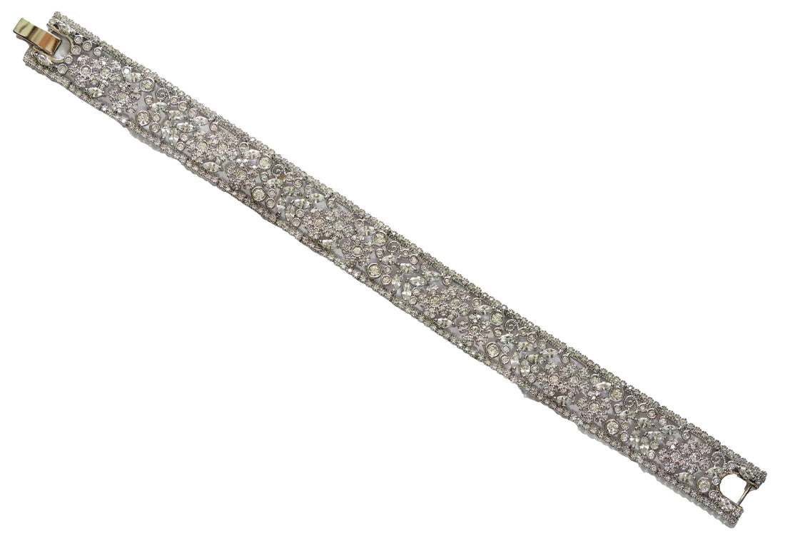 Zircon Crystal Bloom Cuff Bracelet 5316
