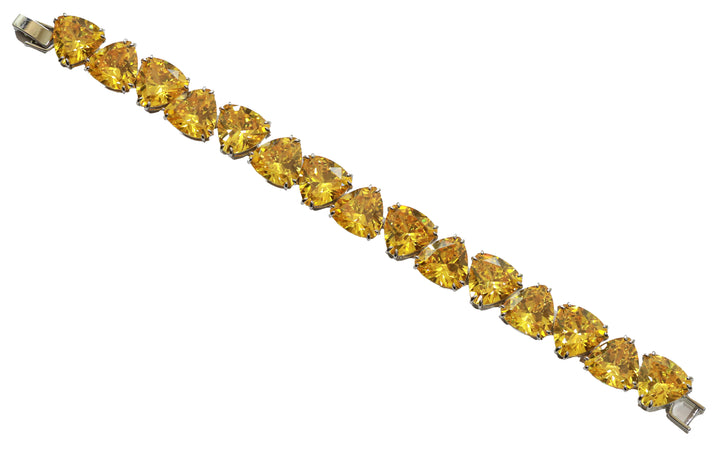 Zircon Trillion-Cut Stone Bracelet 5333