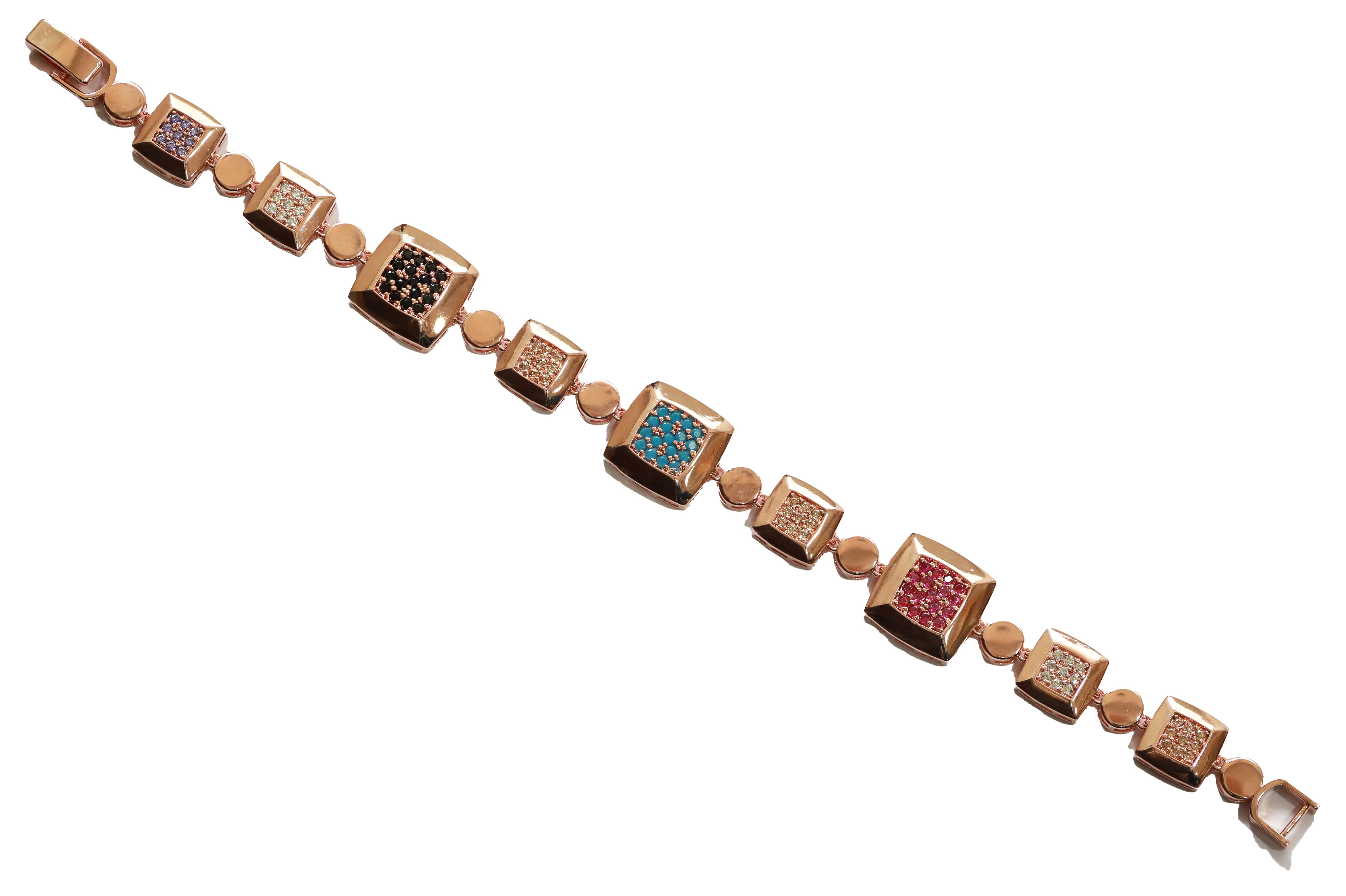 Zircon Square Motif  Bracelet 5403