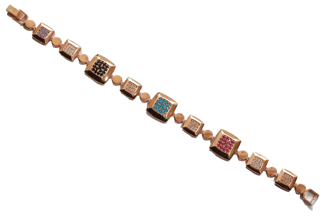 Zircon Square Motif  Bracelet 5403