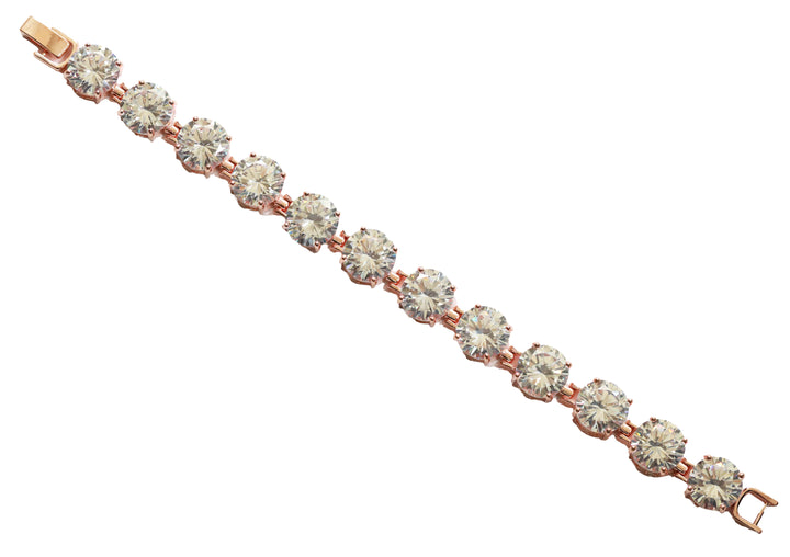Zircon Round-Cut Line Bracelet 5420