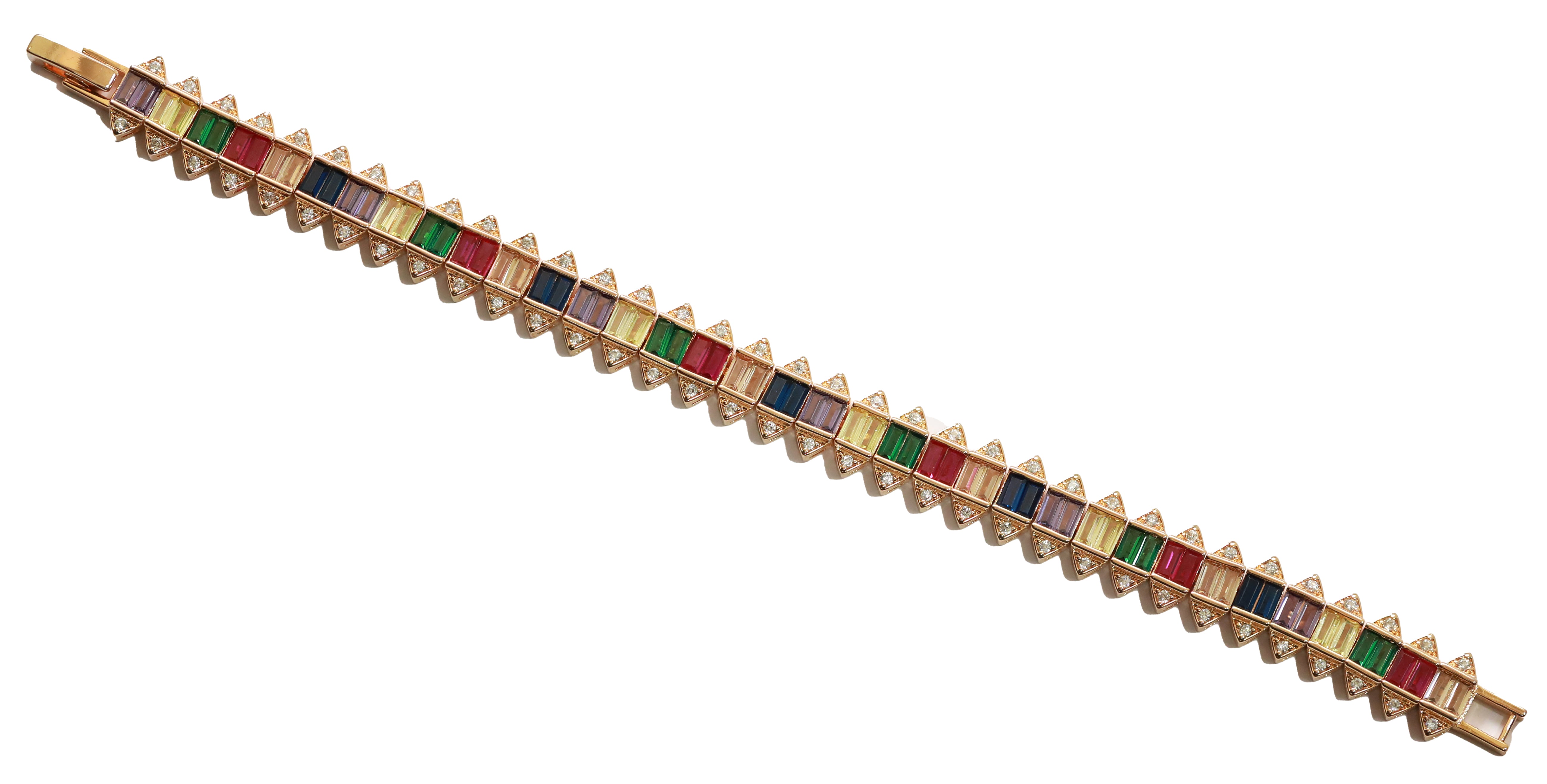 Zircon Multi-Cut Glam Bracelet 5514
